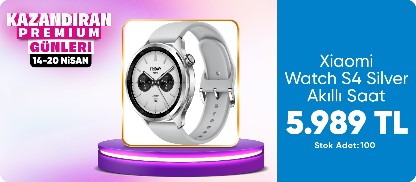 Xiaomi Watch S4 Silver Akıllı Saat (Xiaomi Türkiye Garantili)