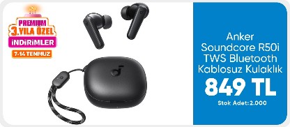 Anker Soundcore R50i TWS Bluetooth Kablosuz Kulaklık Siyah - IOS ve Android Uyumlu - A3949 (Anker Türkiye Garantili)