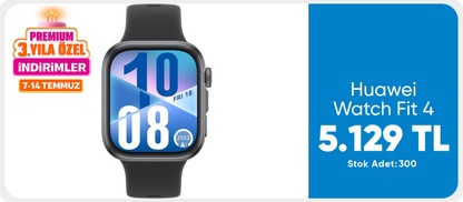 Huawei Watch Fit 4 (Huawei Türkiye Garantili) - Siyah
