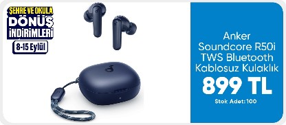 Anker Soundcore R50i TWS Bluetooth Kablosuz Kulaklık Mavi - IOS ve Android Uyumlu - A3949 (Anker Türkiye Garantili)