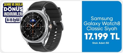 Samsung Galaxy Watch8 Classic Siyah