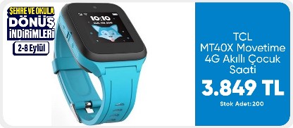 TCL MT40X Movetime 4G Akıllı Çocuk Saati - Mavi