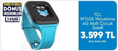 TCL MT40X Movetime 4G Akıllı Çocuk Saati - Mavi