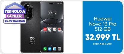 Huawei Nova 13 Pro 512 GB (Huawei Türkiye Garantili) Siyah