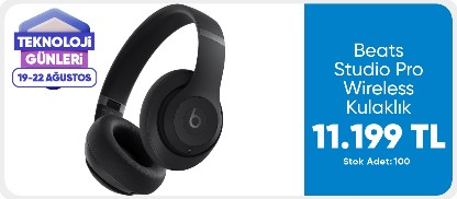 Beats Studio Pro Wireless Kulaklık – Siyah 11999 TL