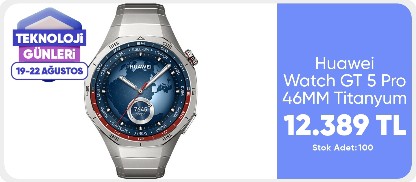 Huawei Watch GT 5 Pro 46MM Titanyum 12199 tl