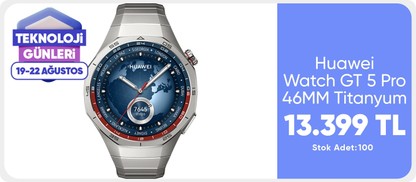 Huawei Watch GT 5 Pro 46MM Titanyum 12199 tl