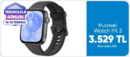 Huawei Watch Fit 3 - Siyah