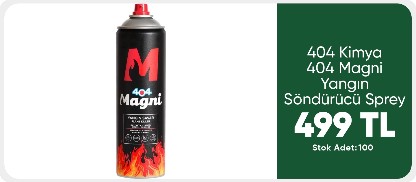 404 Kimya 404 Magni Yangın Söndürücü Sprey