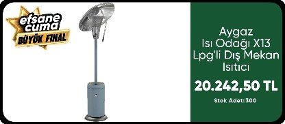 Aygaz Isı Odağı X13 Lpg'li Dış Mekan Isıtıcı Mavi