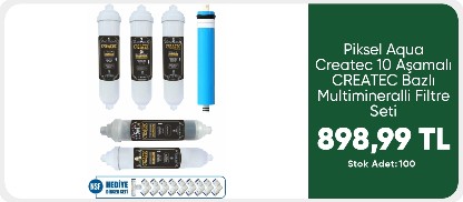 Createc 10 Aşamalı Çelik Tanklı Multimineralli Su Arıtma Cihazı 2.998,99 TL