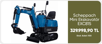 Scheppach Mini Ekskavatör EXC815 358.999,99 TL