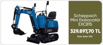Scheppach Mini Ekskavatör EXC815 358.999,99 TL