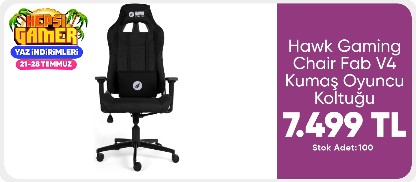Hawk Gaming Chair Fab V4 Kumaş Oyuncu Koltuğu	7,499TL