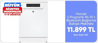 Hoover Hf 3E9L0W-17 5 Programlı Wi-Fi + Bluetooth Bağlantılı Bulaşık Makinesi