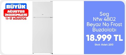 Seg Nfw 4802 Beyaz No Frost Buzdolabı
