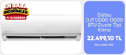Dijitsu DJT12000 12000 BTU Duvar Tipi Klima