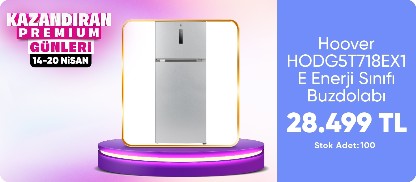 Hoover HODG5T718EX1 E Enerji Sınıfı 580 Lt Wi-Fi Bağlantılı No Frost Buzdolabı