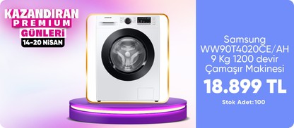 Samsung WW90T4020CE/AH 9 Kg 1200 devir Çamaşır Makinesi