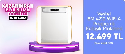 Vestel BM 4212 WIFI 4 Programlı Bulaşık Makinesi