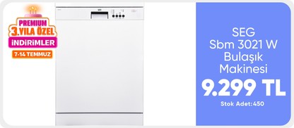 SEG Sbm 3021 W Bulaşık Makinesi