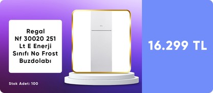 Regal Nf 30020 251 Lt E Enerji Sınıfı No Frost Buzdolabı