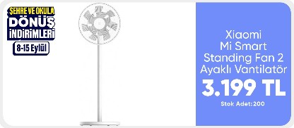 Xiaomi Mi Smart Standing Fan 2 Ayaklı Vantilatör