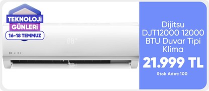 Dijitsu DJT12000 12000 BTU Duvar Tipi Klima