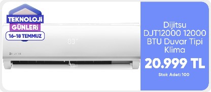 Dijitsu DJT12000 12000 BTU Duvar Tipi Klima