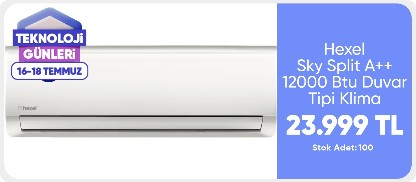Hexel Sky Split A++ 12000 Btu Duvar Tipi Klima