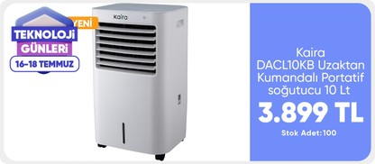 Kaira DACL10KB Uzaktan Kumandalı Portatif Hava Soğutucu