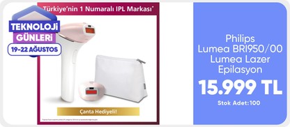 Philips Lumea BRI950/00 Lumea Lazer Epilasyon IPL Tüy Alma Cihazı Yüz+Vücut+Hassas Bölge Kullanımı,Kablolu/Kablosuz Kullanım