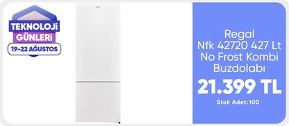 Regal Nfk 42720 427 Lt No Frost Kombi Buzdolabı