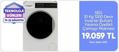 SEG Scm 10M12 Inv Çamaşır Makinesi