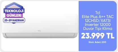Tcl Elite Plus A++ TAC-12CHSD/XA73I Inverter 12000 Btu Wifi 4 Yöne Otomatik Üflemeli Duvar Tipi Klima