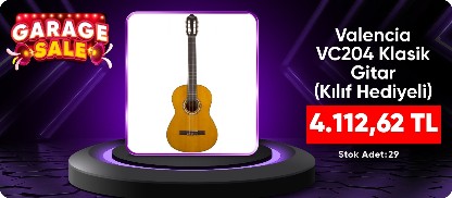 Valencia VC204 Klasik Gitar (Kılıf Hediyeli) 4113 TL