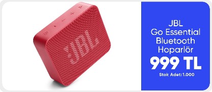 JBL Go Essential, Bluetooth Hoparlör, Ipx7, Kırmızı 