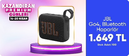 JBL Go4  Taşınabilir Hoparlör - Siyah