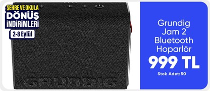 Grundig Jam 2 Bluetooth Hoparlör Siyah