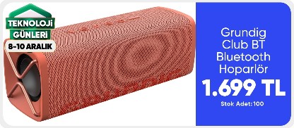 Grundig Club BT Bluetooth Hoparlör Mercan