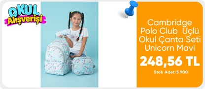 Cambridge Polo Club Çanta 3lü Set karışık