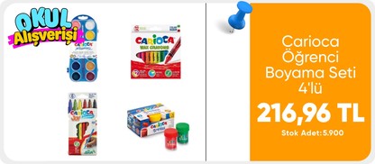 Carioca Öğrenci Boyama Seti