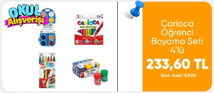 Carioca Öğrenci Boyama Seti