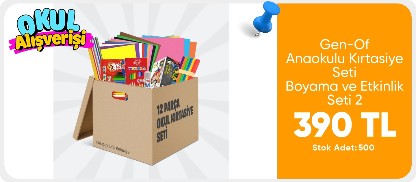 Gen-Of Anaokulu Kırtasiye Seti – Boyama ve Etkinlik Seti 2