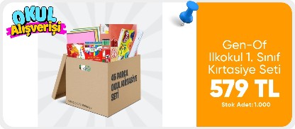 Gen-Of Ilkokul 1. Sınıf Kırtasiye Seti – Boyama ve Etkinlik Seti