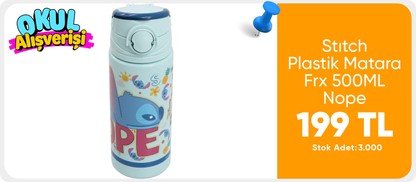 Ottonya Stıtch Plastik Matara Frx 500ML Nope