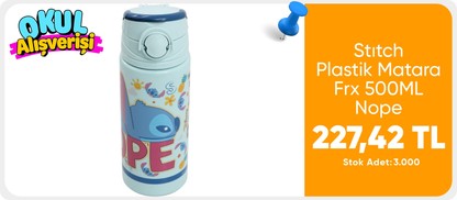 Ottonya Stıtch Plastik Matara Frx 500ML Nope