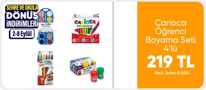 Carioca Öğrenci Boyama Seti