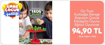 Go Toys Kurbağa Denge Ebeveyn Çocuk Etkileşimi Oyunu Eğitici Oyuncak Kutu Oyunu