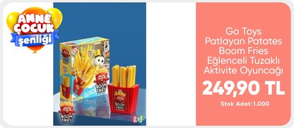 Go Toys Patlayan Patates Boom Fries Eğlenceli Tuzaklı Aktivite Oyuncağı 